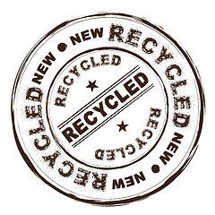 Image showing recycled ink stamp