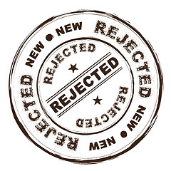 Image showing rejected ink stamp