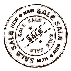 Image showing sale ink stamp grunge