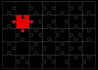 Image showing jigsaw outline missing