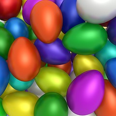 Image showing colorful eggs