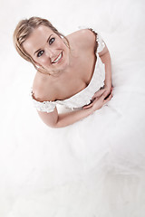 Image showing Attractive young twenties caucasian bride