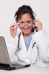 Image showing Asian woman doctor physician