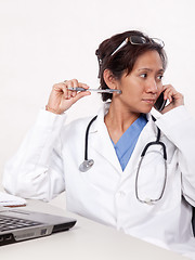 Image showing Asian woman doctor physician