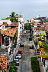 Image showing City street in Puerto Vallarta, Mexico