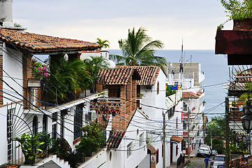 Image showing City street in Puerto Vallarta, Mexico