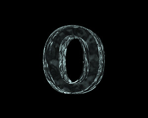 Image showing frozen letter O