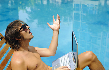 Image showing Laptop holiday