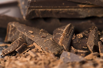 Image showing Chopped chocolate