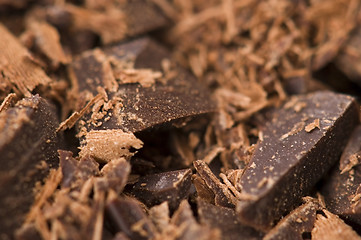 Image showing Chopped chocolate