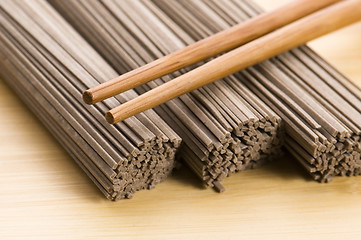 Image showing japanese pasta. soba