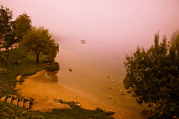 Image showing Lake Bohinj cross processed