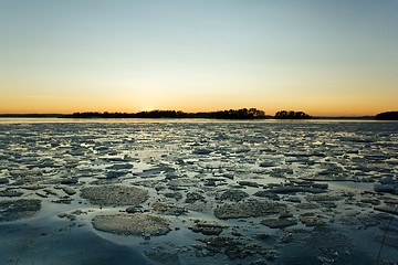 Image showing Seashore in winter