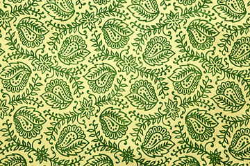 Image showing green paisley pattern