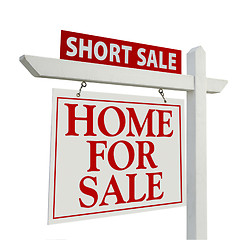 Image showing Short Sale Real Estate Sign - Left