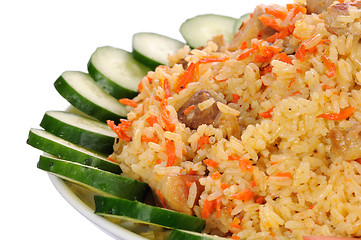 Image showing Rice with meat