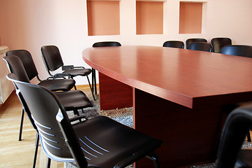 Image showing Office meeting desk