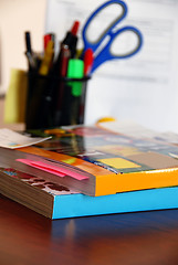 Image showing Catalogs on office desk