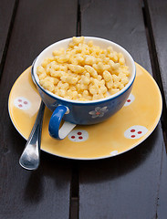 Image showing Cup dry morning meal