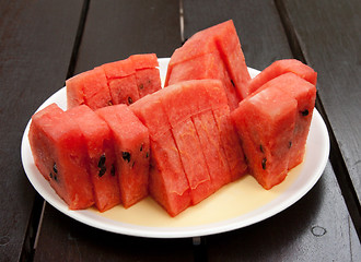 Image showing Segments of the watermelon