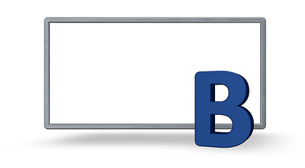 Image showing blue letter b