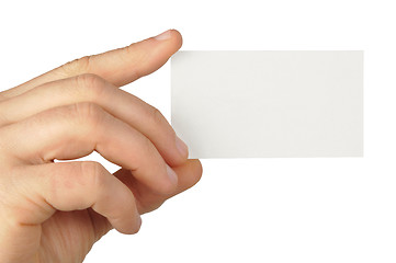 Image showing Blank Business Card