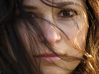 Image showing Girl on Bridge