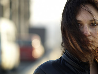 Image showing Girl on Bridge