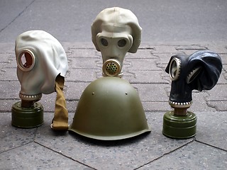 Image showing Gas masks