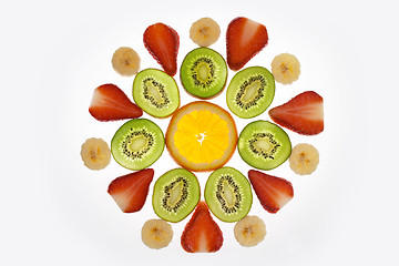 Image showing Sliced fruit