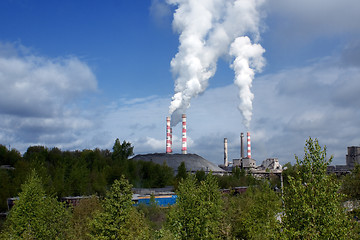 Image showing polluting the air