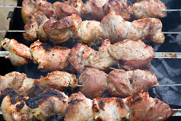 Image showing Pork Shashlik Macro