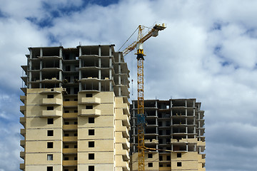 Image showing Crane and buildings