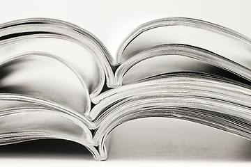 Image showing stack of magazines