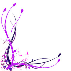 Image showing Purple Floral Background