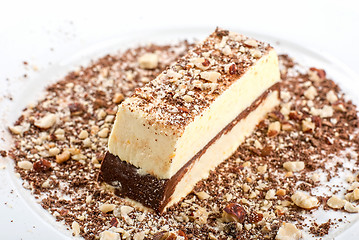 Image showing chocolate cake with nuts