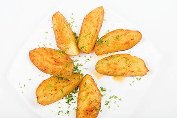 Image showing Baked potatoes