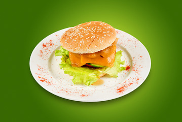 Image showing Cheeseburger