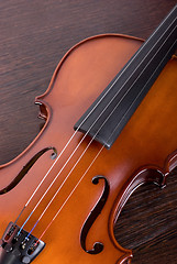 Image showing classic violin closeup