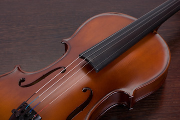 Image showing violin closeup