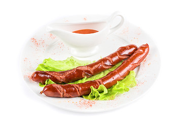 Image showing grilled sausage