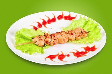 Image showing chicken meat kebab