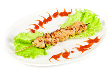 Image showing Grilled chicken meat