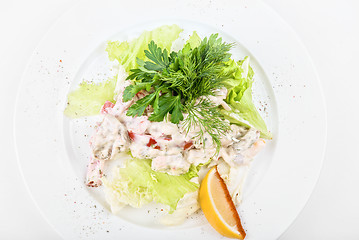 Image showing seafood salad