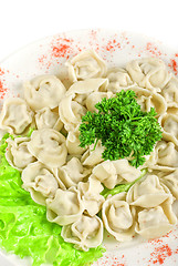 Image showing meat dumplings closeup