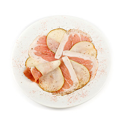 Image showing bacon with pear