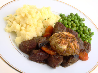 Image showing English beef stew meal