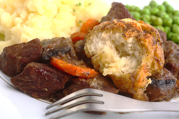 Image showing Beef stew with dumpling