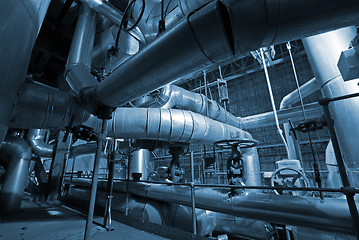 Image showing industrial pipes and machines      