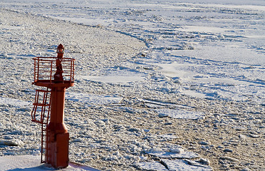 Image showing frozen Baltic Sea